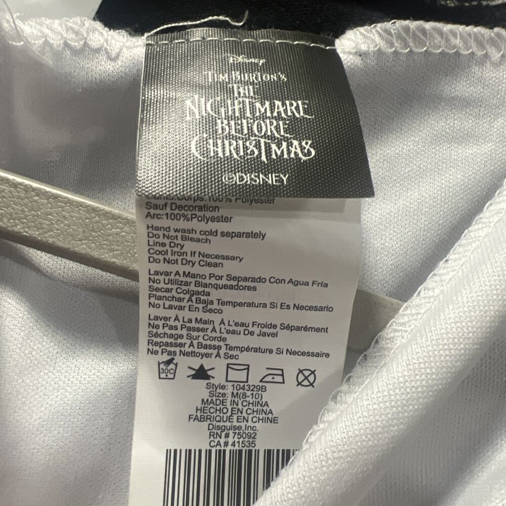 Nightmare Before Christmas Womens Jack Skellington Tutu Halloween Costume M 8/10 - Picture 5 of 5